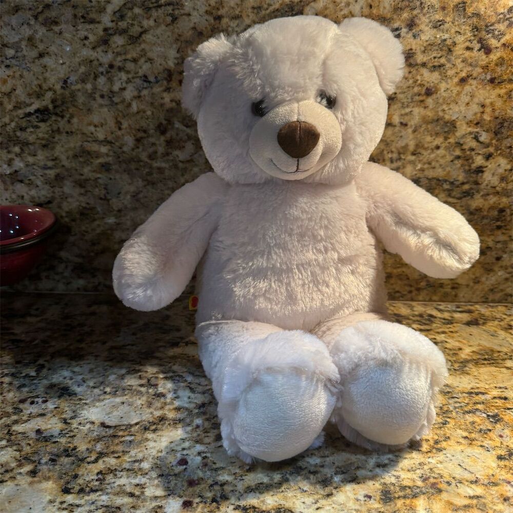 Build-A-Bear Workshop White Teddy Bear Plush 15”with Tag